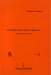 Portada de la partitura Concierto para piano y orquesta (EMEC, 1999)